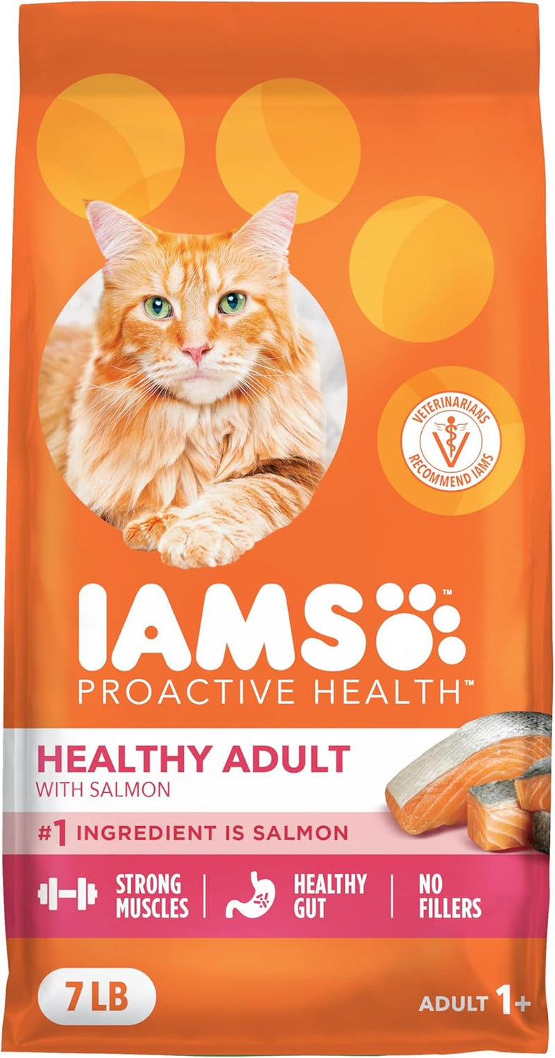 PROACTIVE HEALTH Adult Healthy Dry Cat Food with Salmon Cat Kibble, 7 Lb. Bag